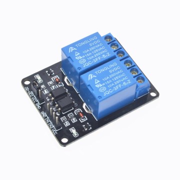 2 चैनल 5V रिले मॉड्यूल बोर्ड Arduino के लिए Optocoupler समर्थन के साथ