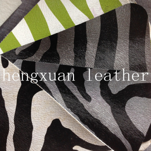Animal Print Synthetic Zebra Leather