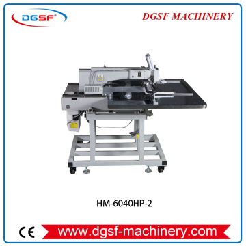 Nueva máquina de coser con patrón de 60x40 cm, máquina de caja de cuero, máquina de coser para cuaderno de cuero Pu, HM-6040HP-2 de costura con arnés de caballo