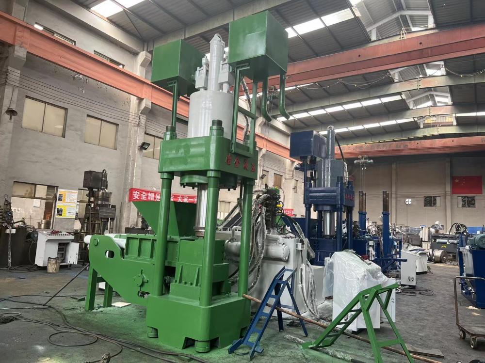 High Density Scrap Aluminum Hydraulic Briquette Making Press