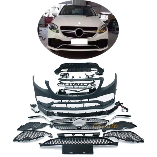 GLE63 W166 Full Set Body Kit - Front Bumper, Grille, Rear Bumper, Diffuser for Mercedes Benz GLE W166 (2015, 2016, 2018)