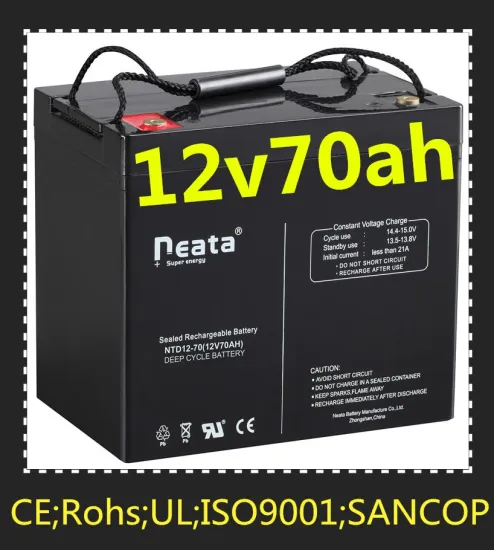 Neata 12v 70ah solar gel ups battery for UPS system