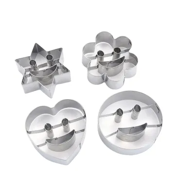 Smartpan Custom Heart-Shaped Biscuit Cookie Mold - Stainless Steel Press Cutter