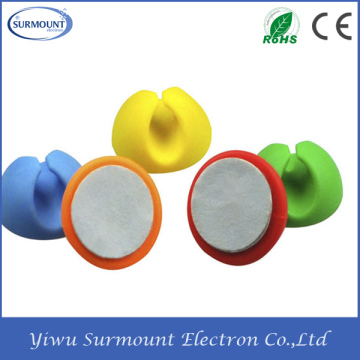 Adhesive silicone cables organizer Promotional 3M adhesive silicon cable tidy