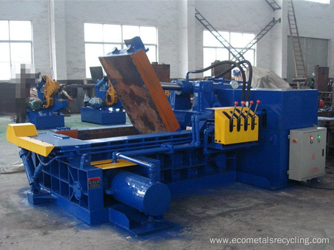 Mobile Hydraulic Horizontal Metal Scrap Iron Baler Equipment