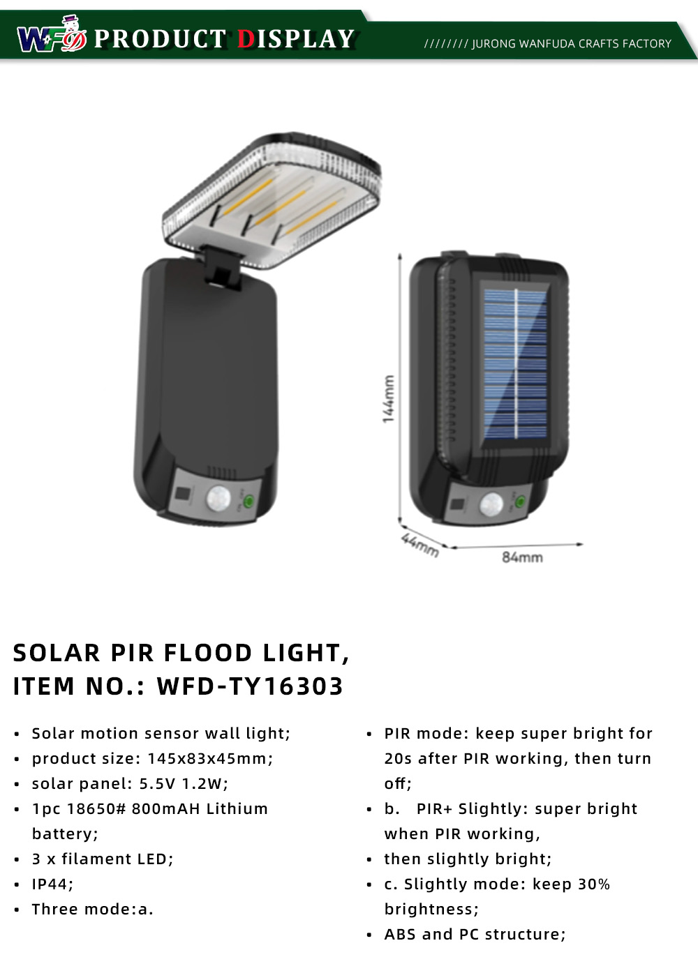 WFD-TY16303 5-11-X