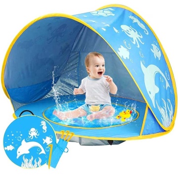 Khemah Pantai Pop -Up Portable UPF 50+ untuk Kanak -kanak - Mudah Menyediakan Sun Shade