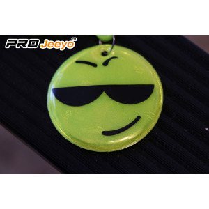 Reflective Smile Keychain With D Shap Hook