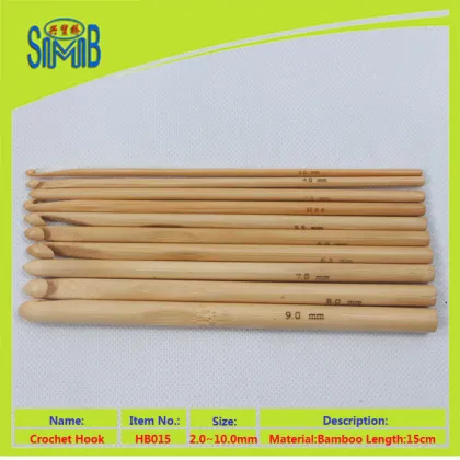 China exporter online sale 4.0mm bamboo crocheted used for needlework