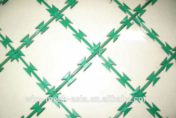 razor barbed wire with high quality//PVC coated razor barbed wire