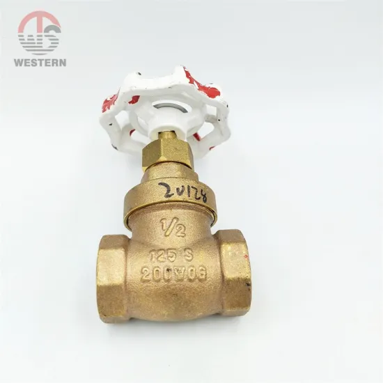 1/4 - 1/2 2 4 3 inch 75mm 125S 200 WOG pn16 female bronze painted manual type  water supply valved brass gate valve