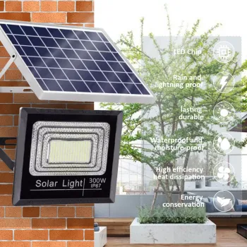 Hot Selling IP67 Waterproof 300W-500W Outdoor Flood Light: A Solar LED Energy-Powered Solution for Stadiums, Parks, and Roofs