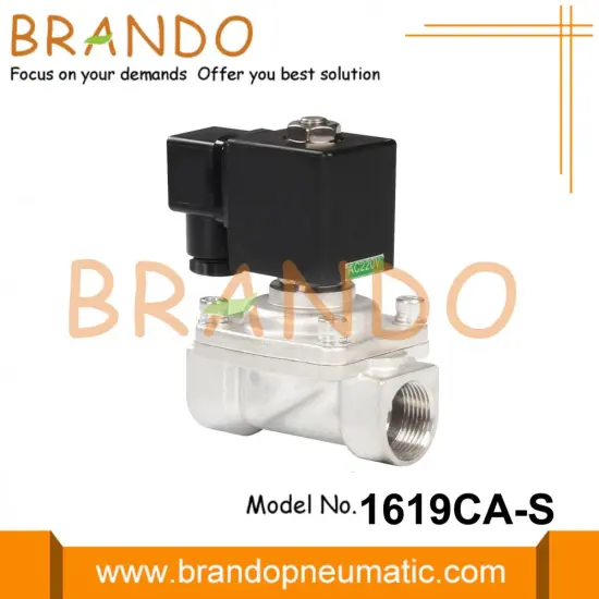3/4'' Stainless Steel Piston Steam Electric Solenoid Valve