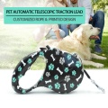 Long Dog Walking ABS Pet Automatic Traction Lead Τηλεσκοπικό τρακτέρ Πρεσάρεται πόρπη φρένου 5M