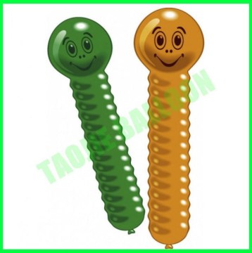 70 CM long caterpillar/carpenterworm giant balloons ,animal shape balloon
