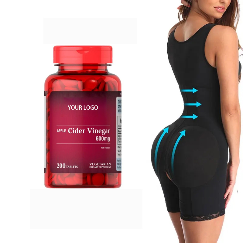 OEM/ODM Organic Vegan Weight Loss Tablets Support Immune Health Fast Fat Burning Slimming Apple Cider Vinegar Tablets