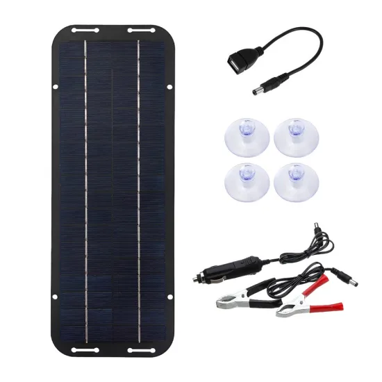 6W Solar Trickle Portable Solar Charger Kit: Ideal for Maintaining Batteries in Cars, Boats, RVs, Tractors, Snowmobiles with Monocrystalline Solar Panel