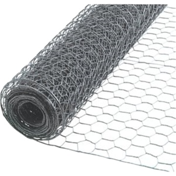 Malla de alambre hexagonal tejida galvanizada de PVC para valla