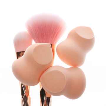 Wholesale Non-Latex Flocking Beauty Cosmetic Puff for Liquid Foundation Sponge Blender