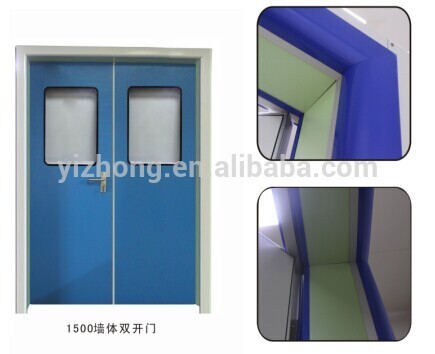 High Quality 1500walldouble door,stainless door,fire door ,color stain door
