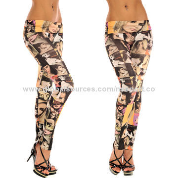 Women's Print Leggings Pantyhose, New Stylish, Customized Designs and Colors Accepted