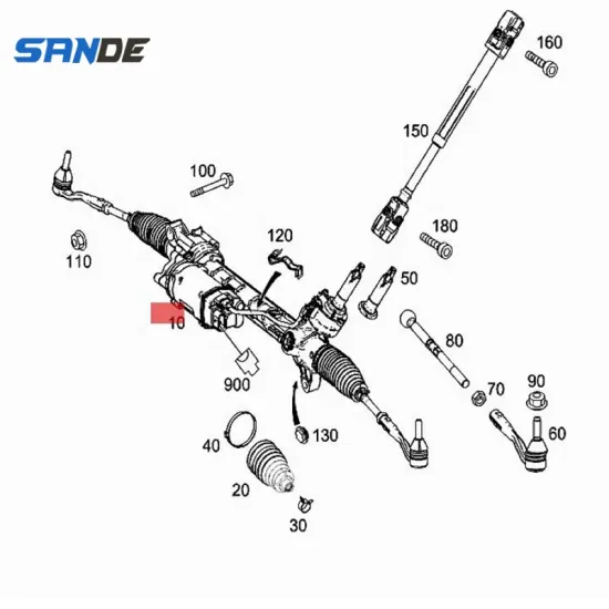 Electric Power Steering Rack for Mercedes-Benz W166 ML/GLE 250 350 ML 300 4MATIC 1664603000