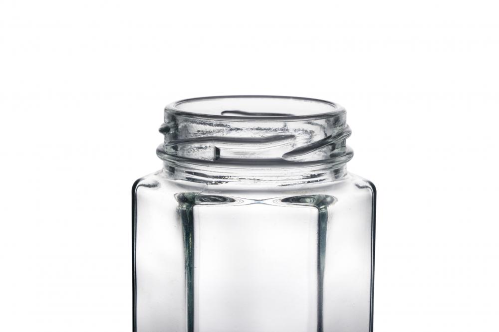 Glass Hexagon Jars 116ml