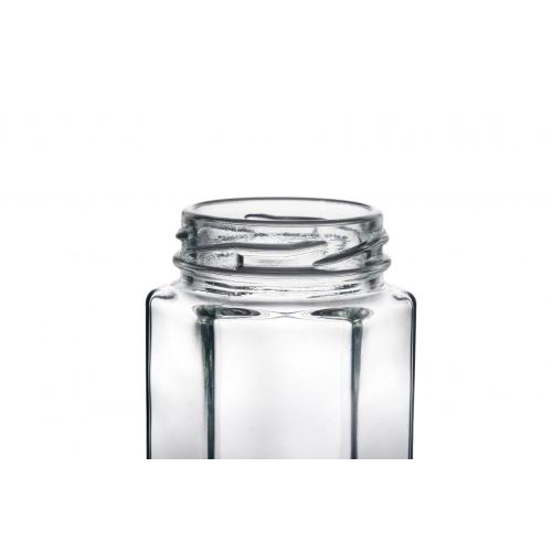 Glass Hexagon Jars 116ml