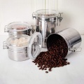 Round Clip Top Stainless Steel Container