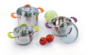 SS Casserole with Silicone Handles
