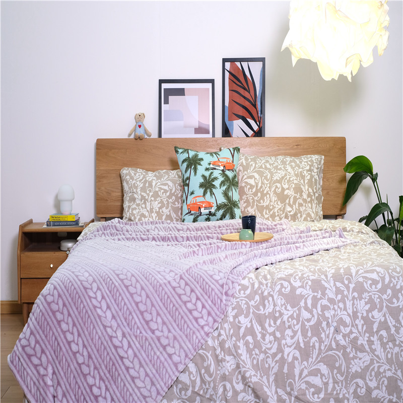 Jacquard Woven Bed Blanket
