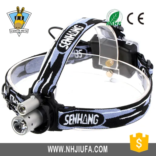 JF Double Headlights Rechargeable Led Headlamp ,Double Mode LED Headlamp