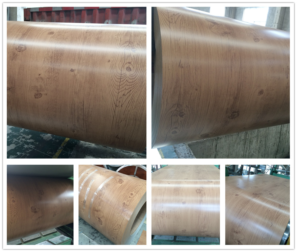 precoated wood grain metal