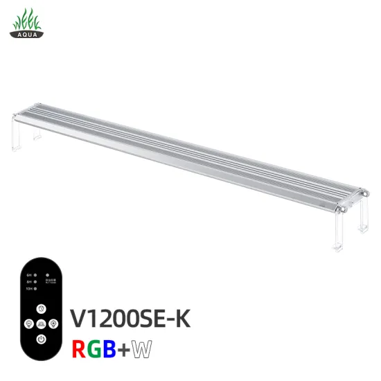 Hot Sale Week: Aqua V1200K WRGB LED Full Spectrum Remote Control Fish Tank Light - 120cm