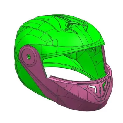 Motorcycle helmet technology mold customization service