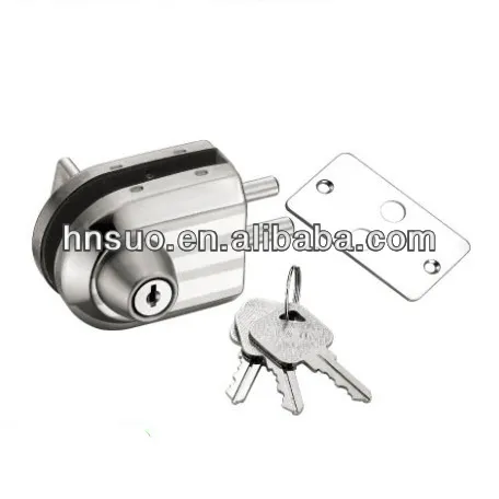 security stainless steel frameless glass lock cylinder