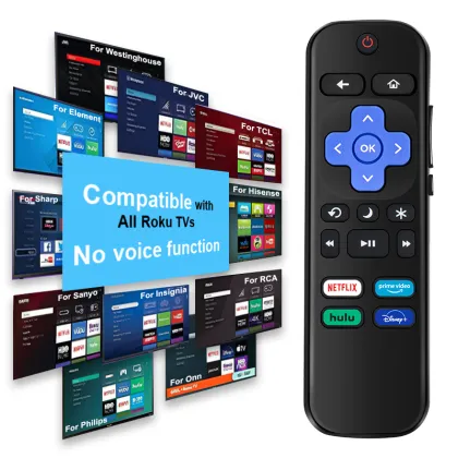 Factory Wholesale Remote Universal TV Remote Control Replacement for Roku TV, TCL, Hisense, Sharp
