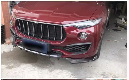 New-Carbon Fiber Car Bumper Front Lip Maserati Levante