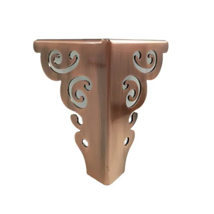 Wholesale Modern 130MM Brass Copper Triangle Golden Sofa Legs