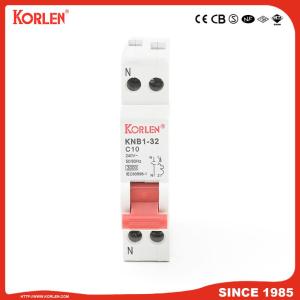 KNB1-32 Miniature Circuit Breaker 1p+n 4.5KA current 32A