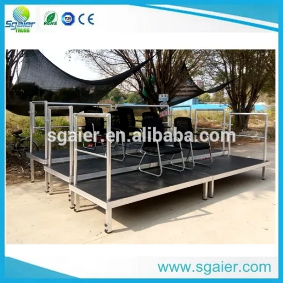 2016 small aluminum bleacher with guard rail for children
