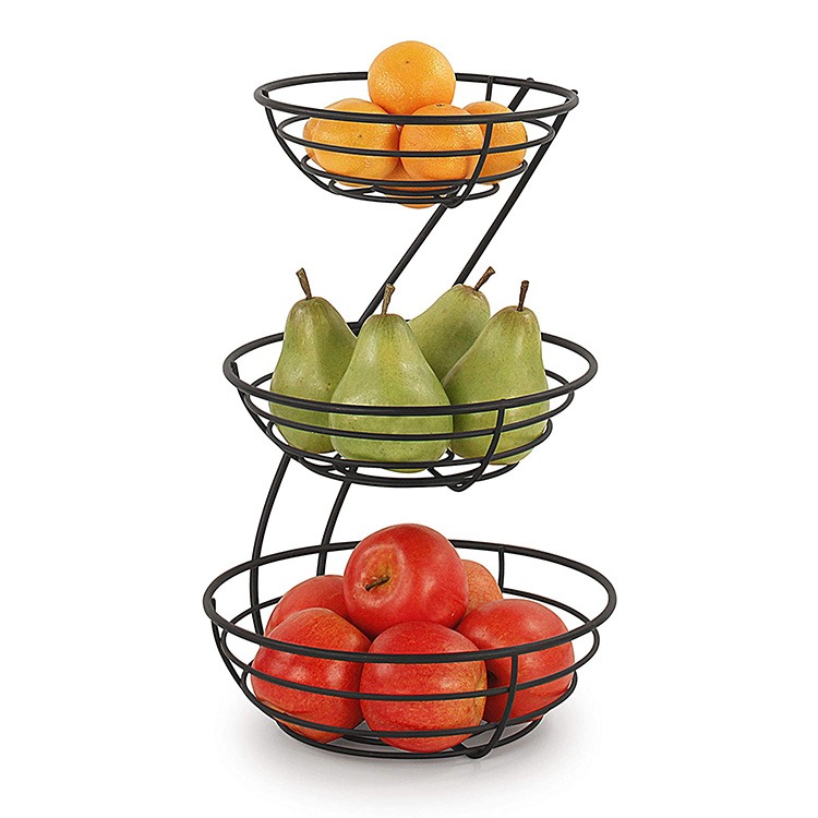 3 Tier Fruit Bowl With Fruit Jpg