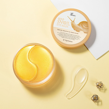 24K Gold Snail Collagen Under Eye Patches - Hydrogel Hydrating Anti-Aging Eye Mask (50pcs)