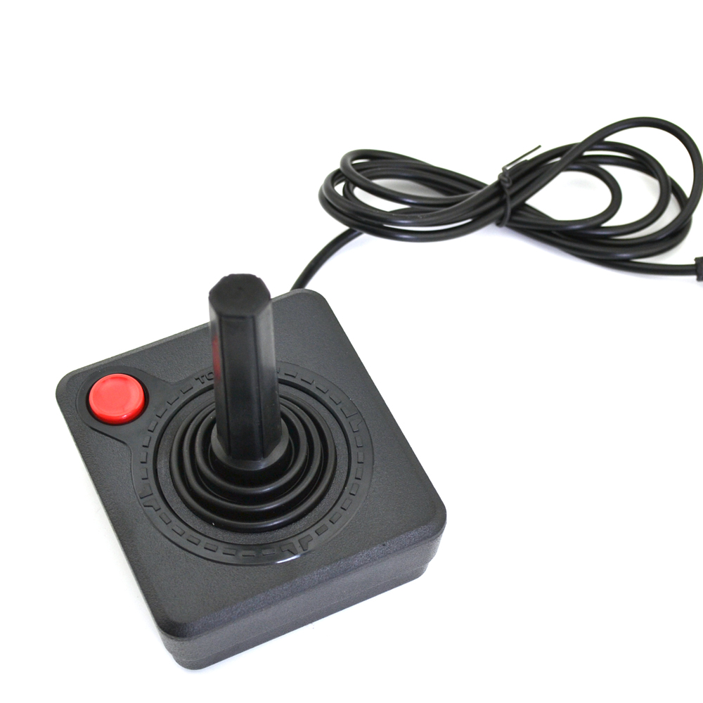 50 pcs 1.5M Gaming Joystick Controller For Atari 2600 game rocker With 4-way Lever And Single Action Button Retro Gamepad