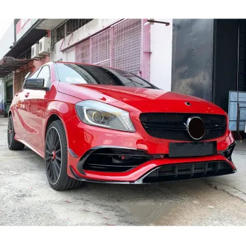 Modified W176 Body Kit - Front Rear Bumper Full Set for Mercedes Benz A-Class 2013 2015 2018