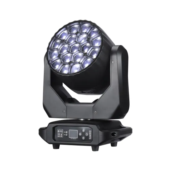 DMX Controlled 19x40W RGBW 4-IN-1 Bee Eye LED Moving Head Light for DJ Shows, Concerts, and Stage Beaming Illumination