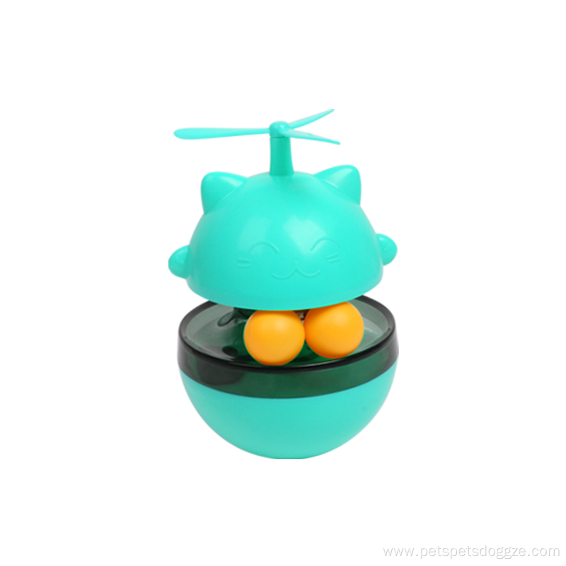 Multicolor Pet Dog Food Dispenser Toy Interactive Tumbler