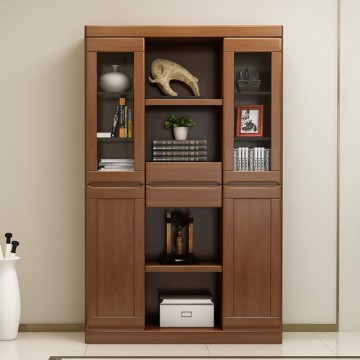 Retro Wooden Bookcase with Doors Bookcase Collection