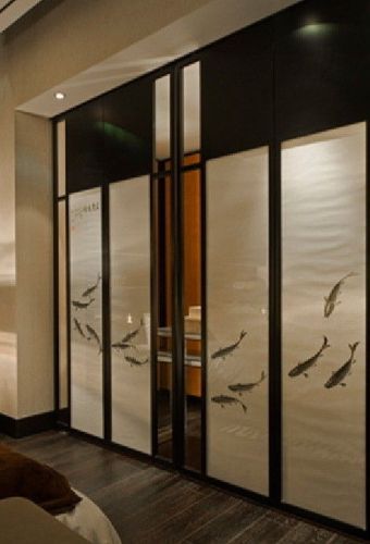 Tempered Digital Printed Glass With Fish Printed For Doors , High Resolution