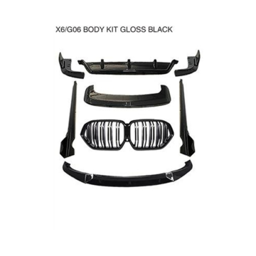 Kit Badan Hitam Gloss untuk BMW X6 G06 2020-2021